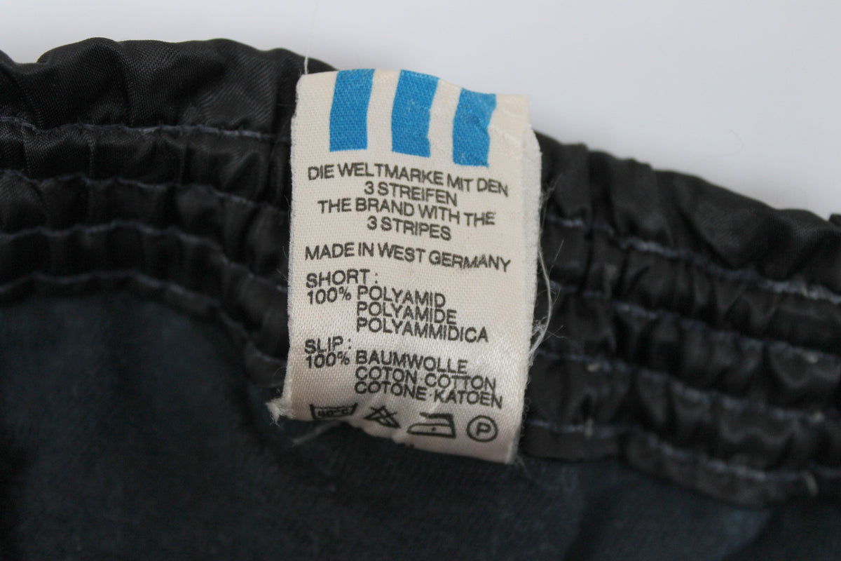 ADIDAS 80'S VINTAGE SHINY RUNNING SPRINTER NYLON SHORTS D4 SMALL