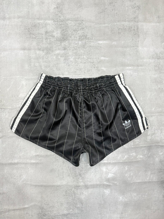 ADIDAS FIRST 80'S VINTAGE SHINY RUNNING SPRINTER NYLON SHORTS D5 MEDIUM