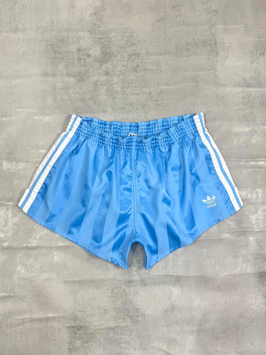 ADIDAS 80'S VINTAGE SHINY RUNNING SPRINTER NYLON SHORTS D5 MEDIUM