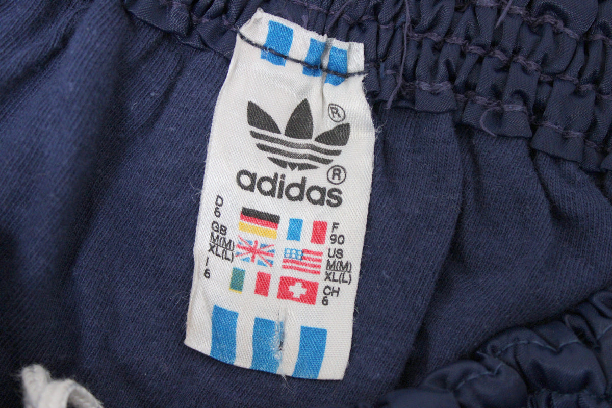 ADIDAS 80'S VINTAGE SHINY RUNNING SPRINTER NYLON SHORTS D6 LARGE