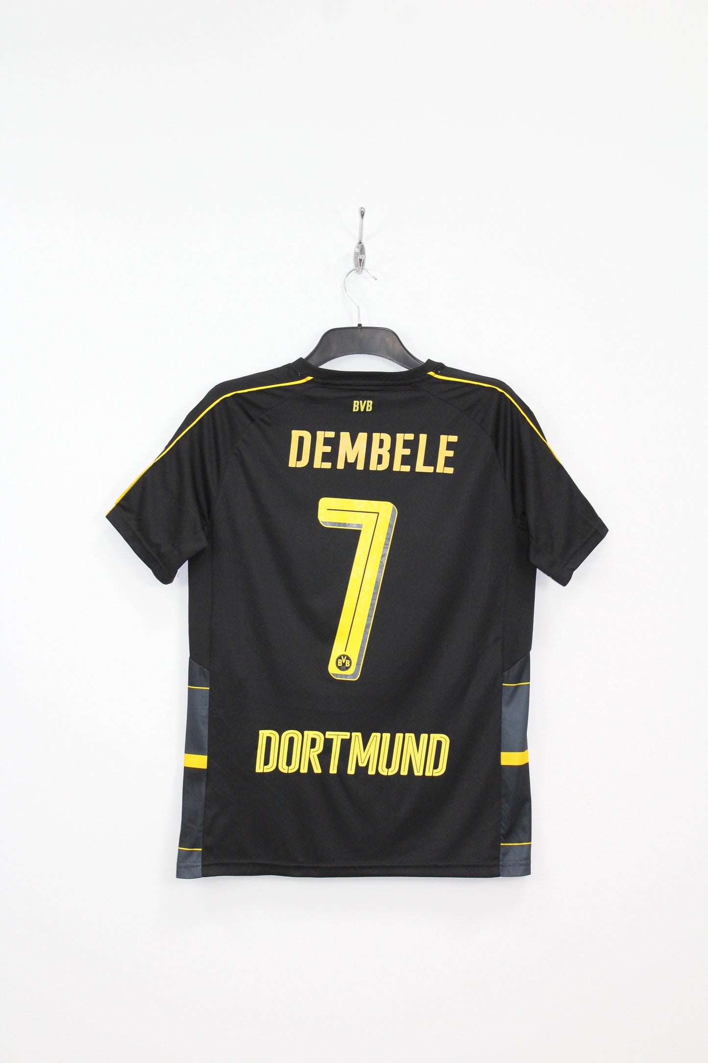 BORUSSIA DORTMUND PUMA 2016-2017 AWAY FOOTBALL SHIRT DEMBELE #7 MEDIUM