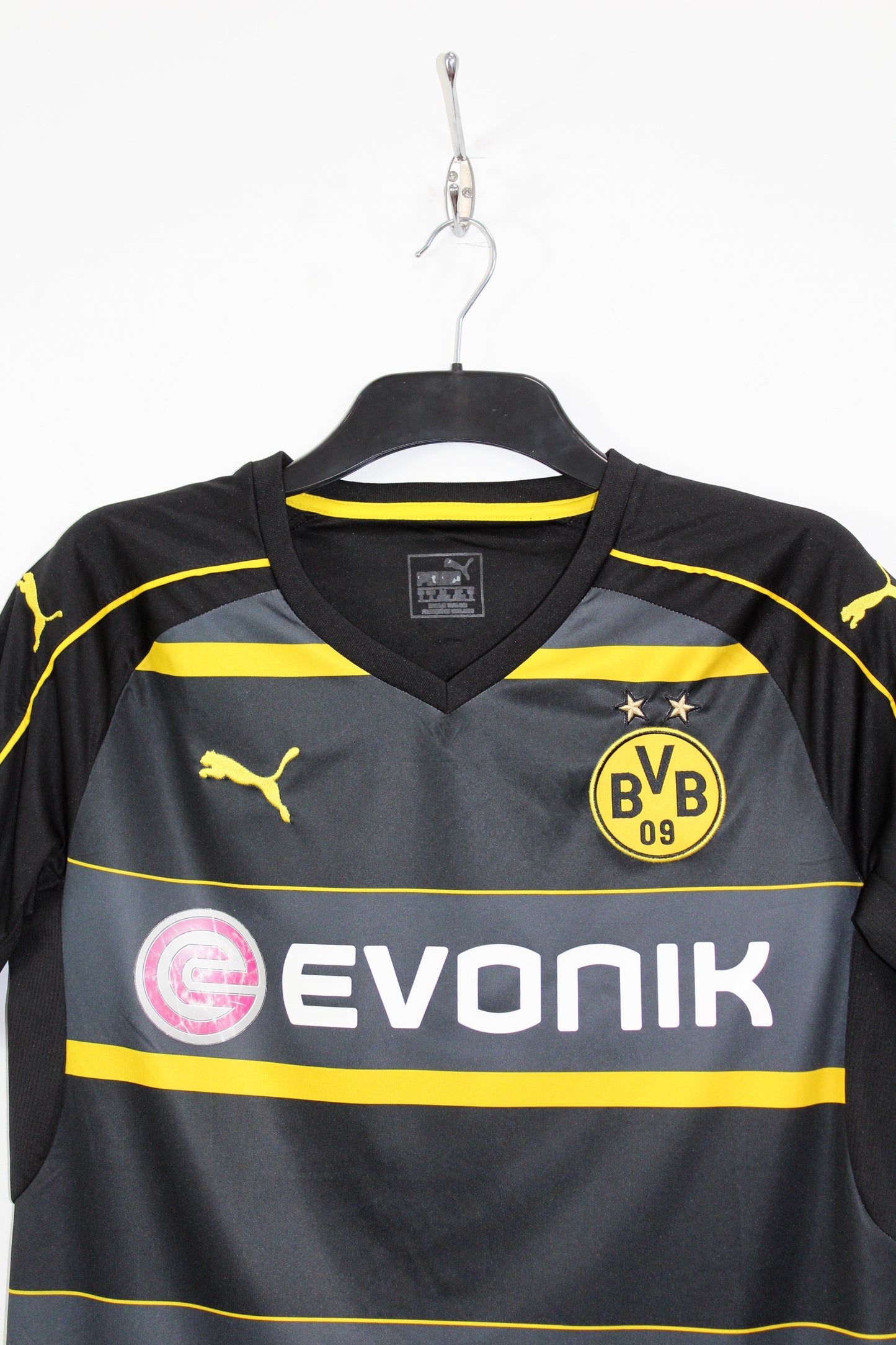 BORUSSIA DORTMUND PUMA 2016-2017 AWAY FOOTBALL SHIRT DEMBELE #7 MEDIUM