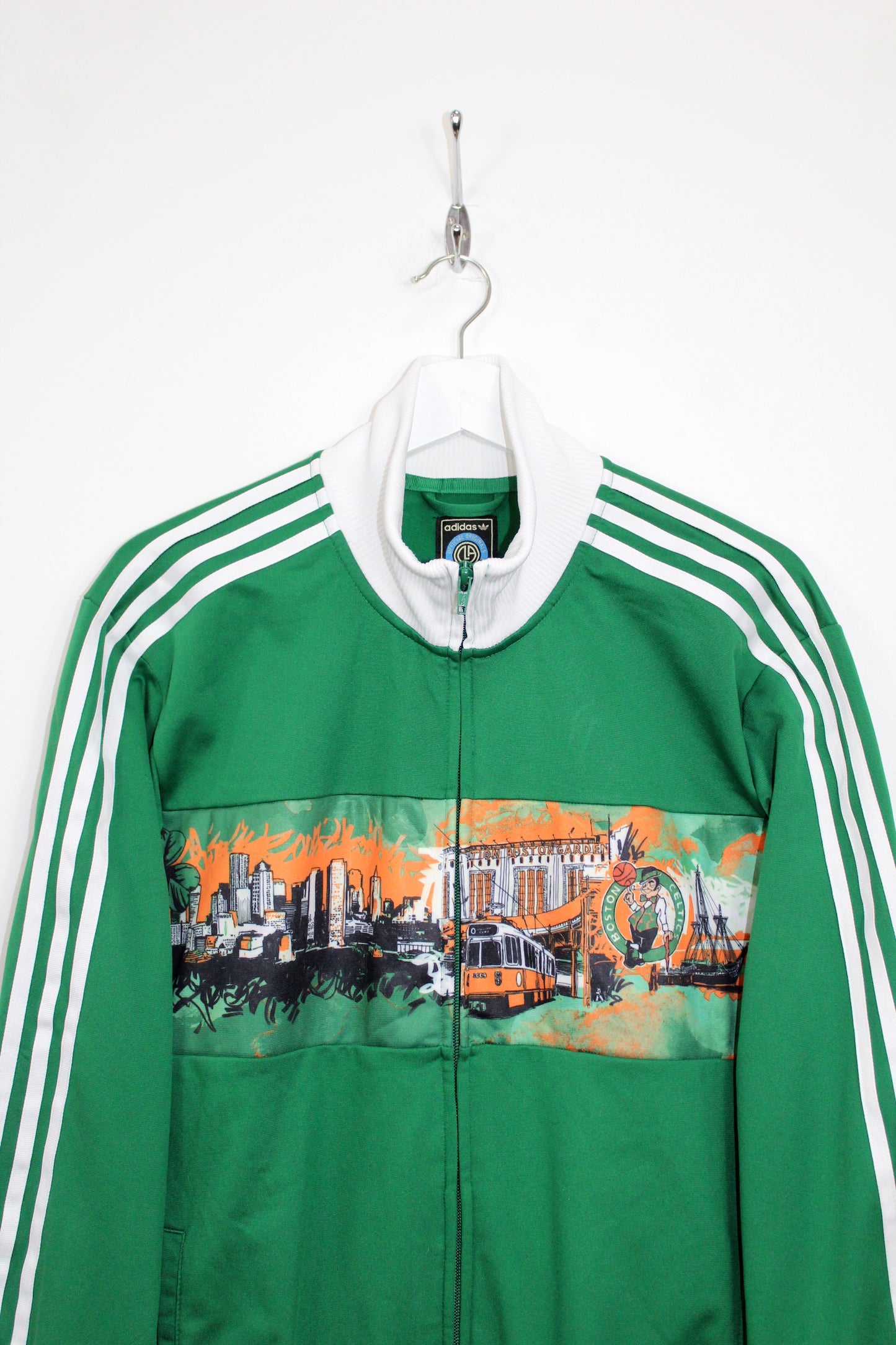 ADIDAS ORIGINALS BOSTON CELTICS TRACKSUIT TOP JACKET LARGE