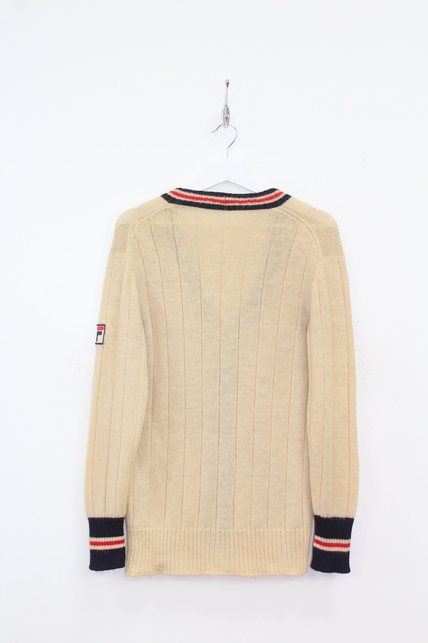 FILA OG 1978 VINTAGE BJORN BORG MATCHDAY SETTANTA TENNIS WOOL CARDIGAN MEDIUM