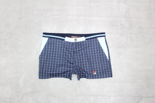 FILA OG VINTAGE BJORN BORG TREZZAN WINDOW PANE 1978 TENNIS SHORTS LARGE