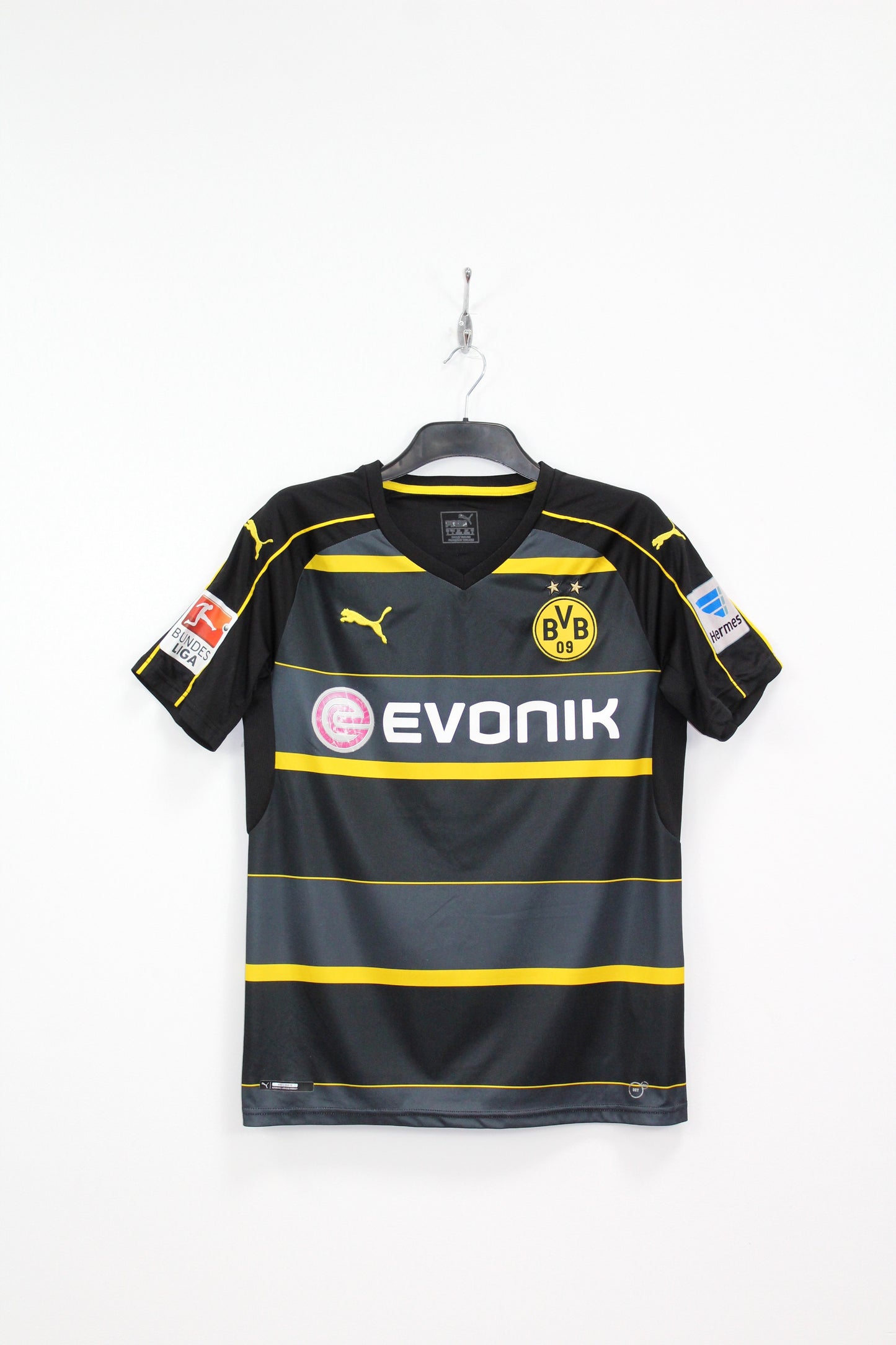 BORUSSIA DORTMUND PUMA 2016-2017 AWAY FOOTBALL SHIRT DEMBELE #7 MEDIUM