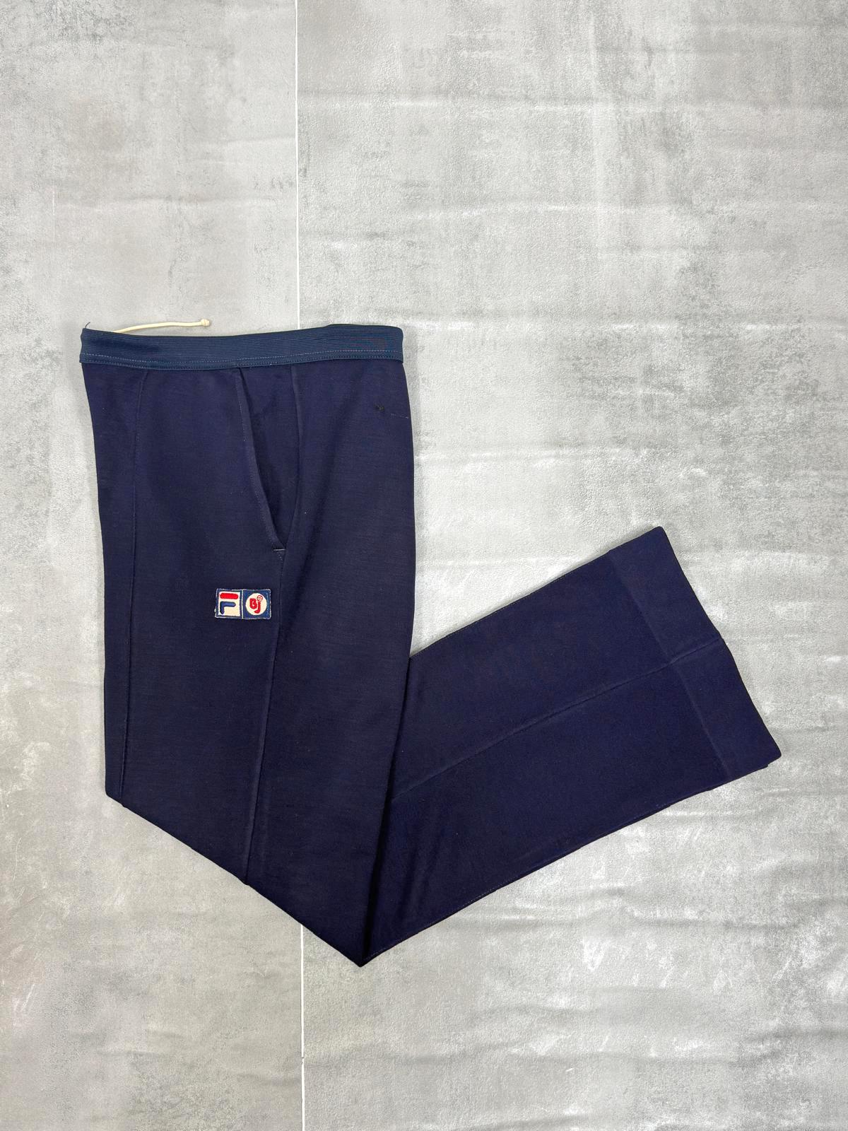 FILA OG 70'S VINTAGE BJORN BORG SETTANTA TENNIS WOOL TRACKSUIT BOTTOMS MEDIUM