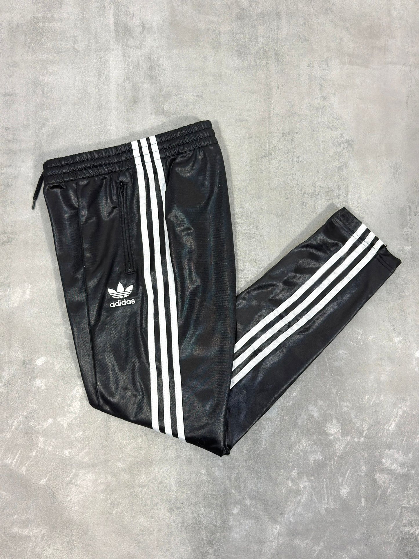 ADIDAS ORIGINALS SHINY SUPERSTAR TRACKSUIT BOTTOMS MEDIUM UK 14