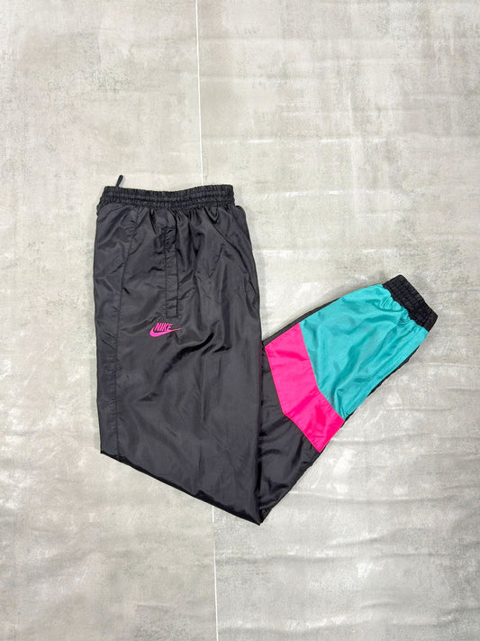 NIKE 90'S VINTAGE RIBBED TRACKSUIT BOTTOMS MEDIUM