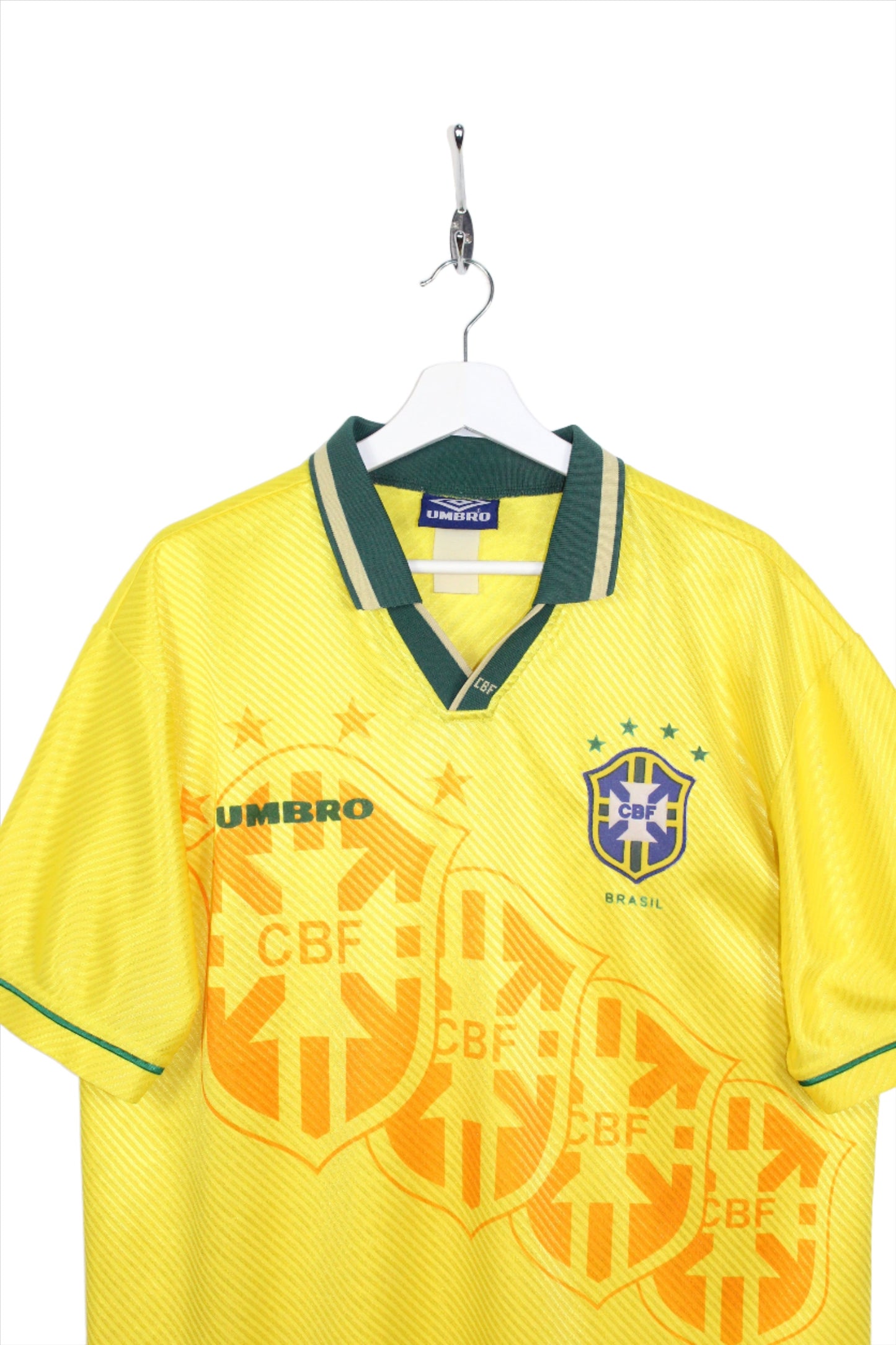 BRAZIL 1994-96 UMBRO VINTAGE HOME FOOTBALL SHIRT XL