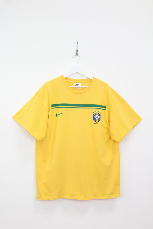 NIKE 90'S VINTAGE BRAZIL 1998 FOOTBALL T-SHIRT XL
