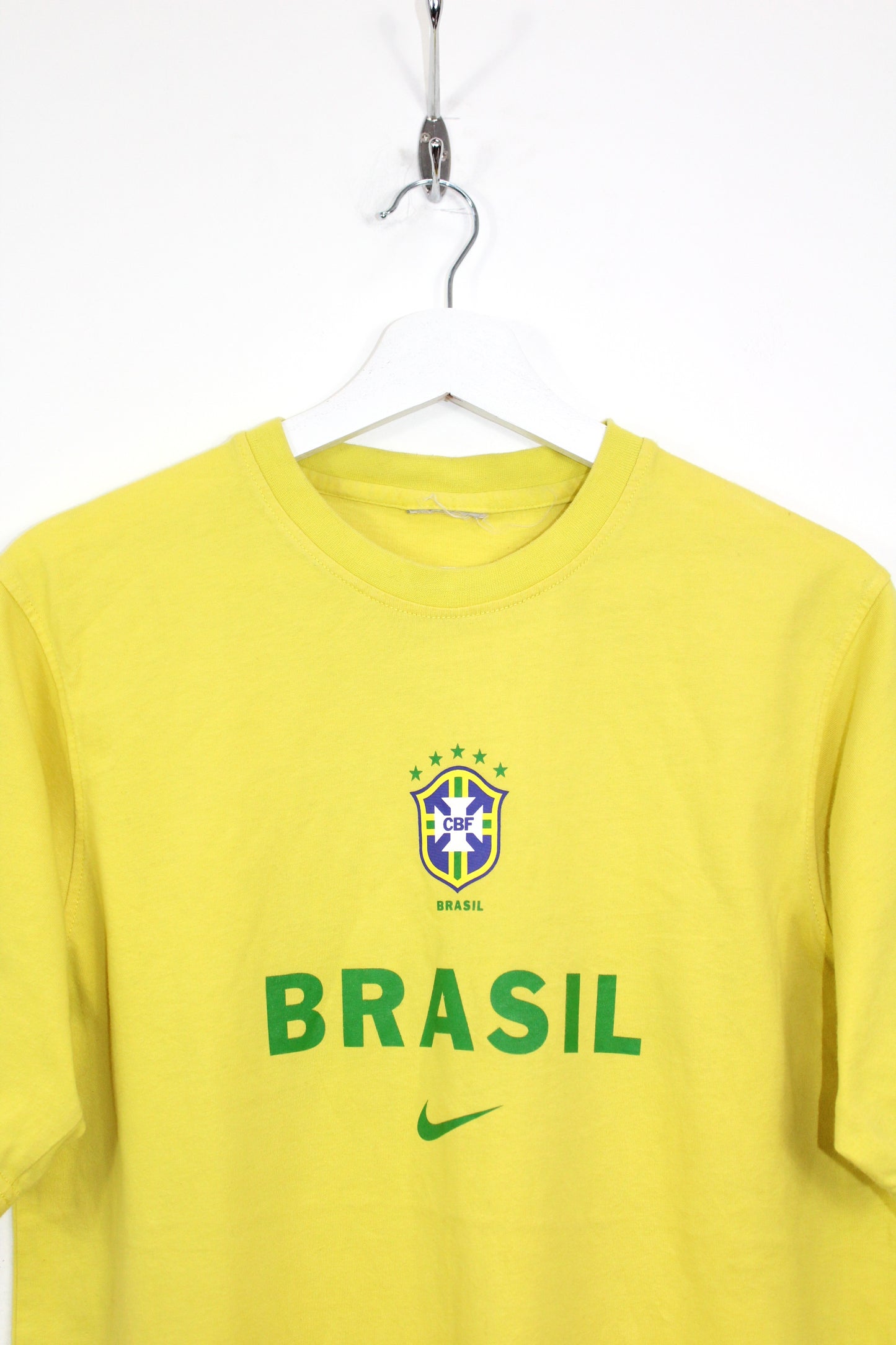 BRAZIL 2002 VINTAGE NIKE FOOTBALL T-SHIRT MEDIUM