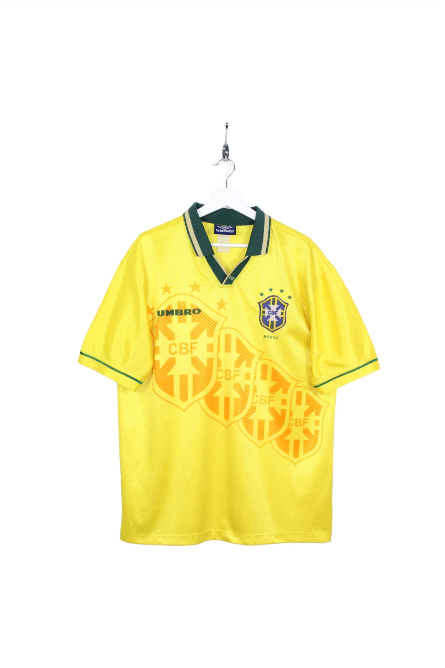 BRAZIL 1994-96 UMBRO VINTAGE HOME FOOTBALL SHIRT XL