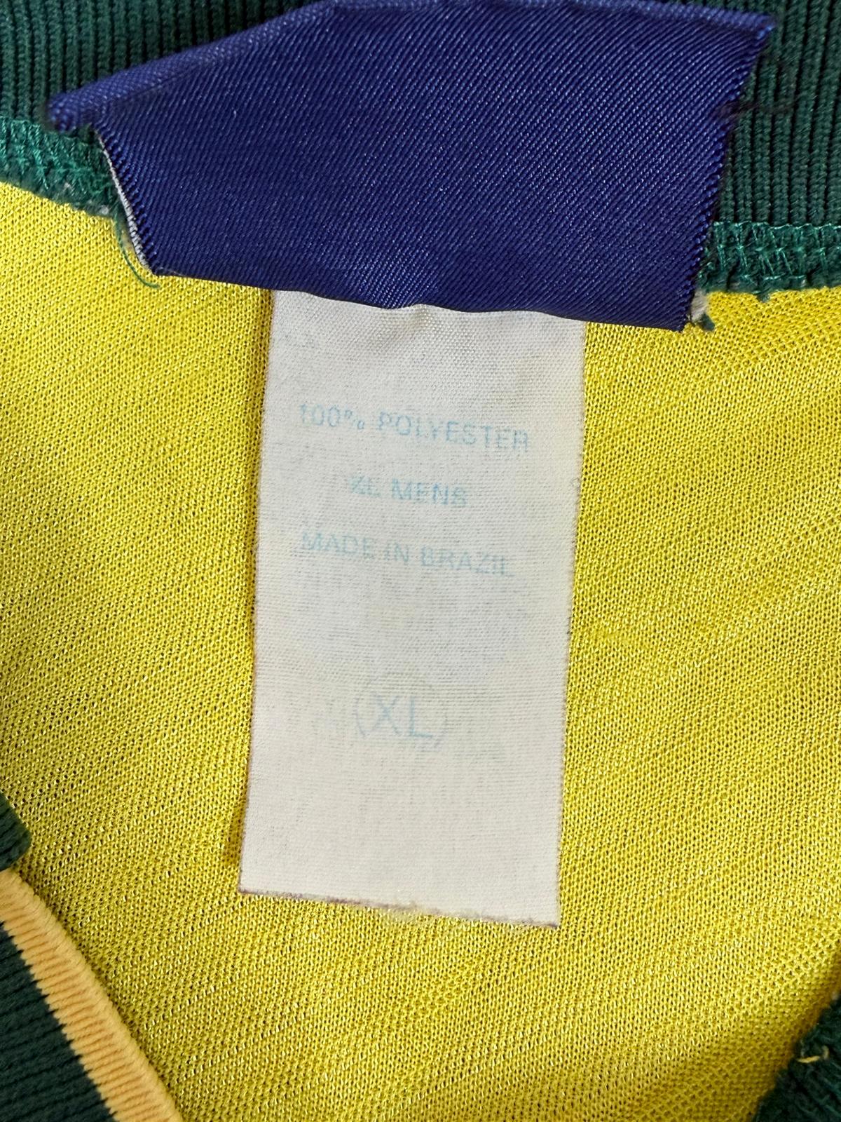 VINTAGE BRAZIL 1994-96 UMBRO HOME FOOTBALL SHIRT XL