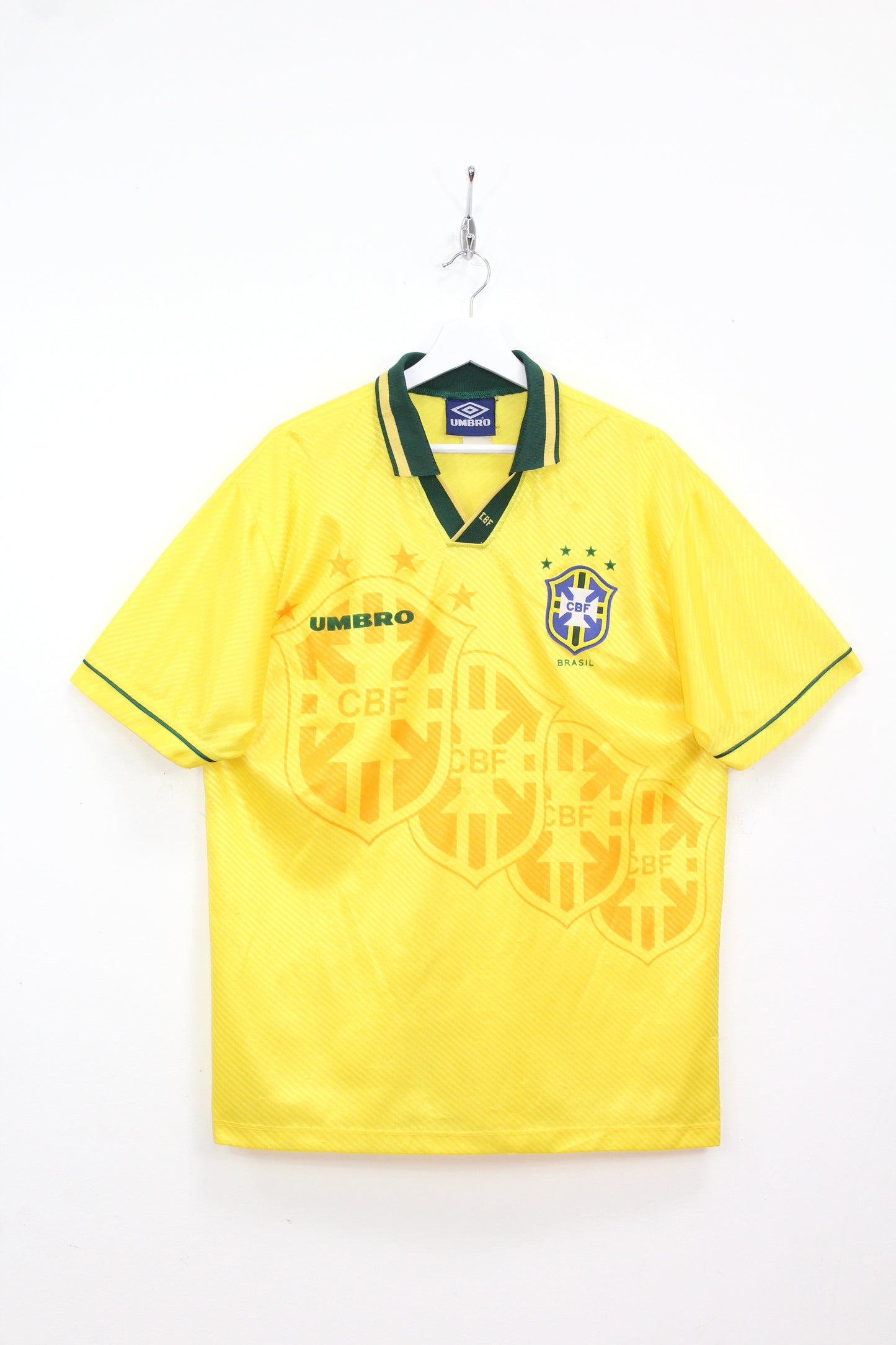 VINTAGE BRAZIL 1994-96 UMBRO HOME FOOTBALL SHIRT XL