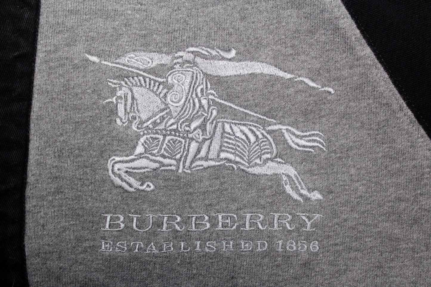 BURBERRY EMBROIDERED BIG LOGO LONG SLEEVE RUGBY POLO SHIRT XL