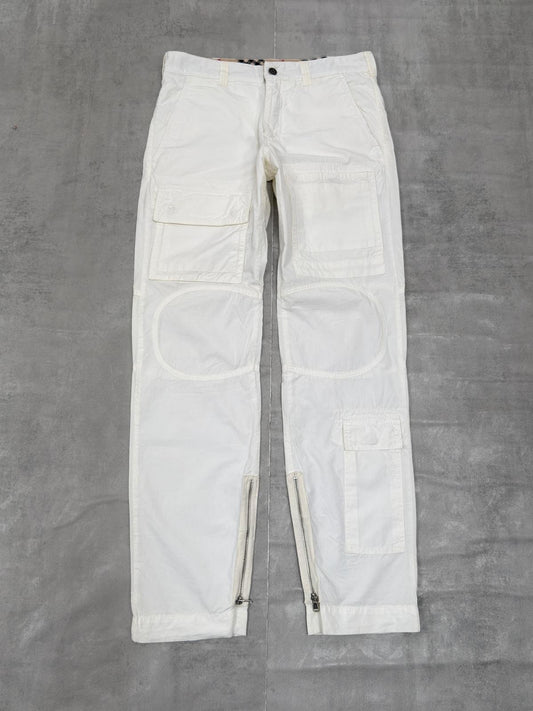 VINTAGE BURBERRY MULTI POCKETS CARGO TROUSERS W 31" X L 32"