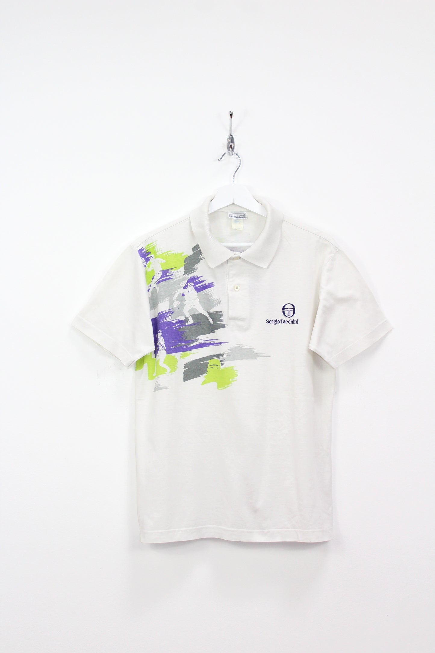 SERGIO TACCHINI 90'S VINTAGE PAT CASH TENNIS POLO SHIRT MEDIUM