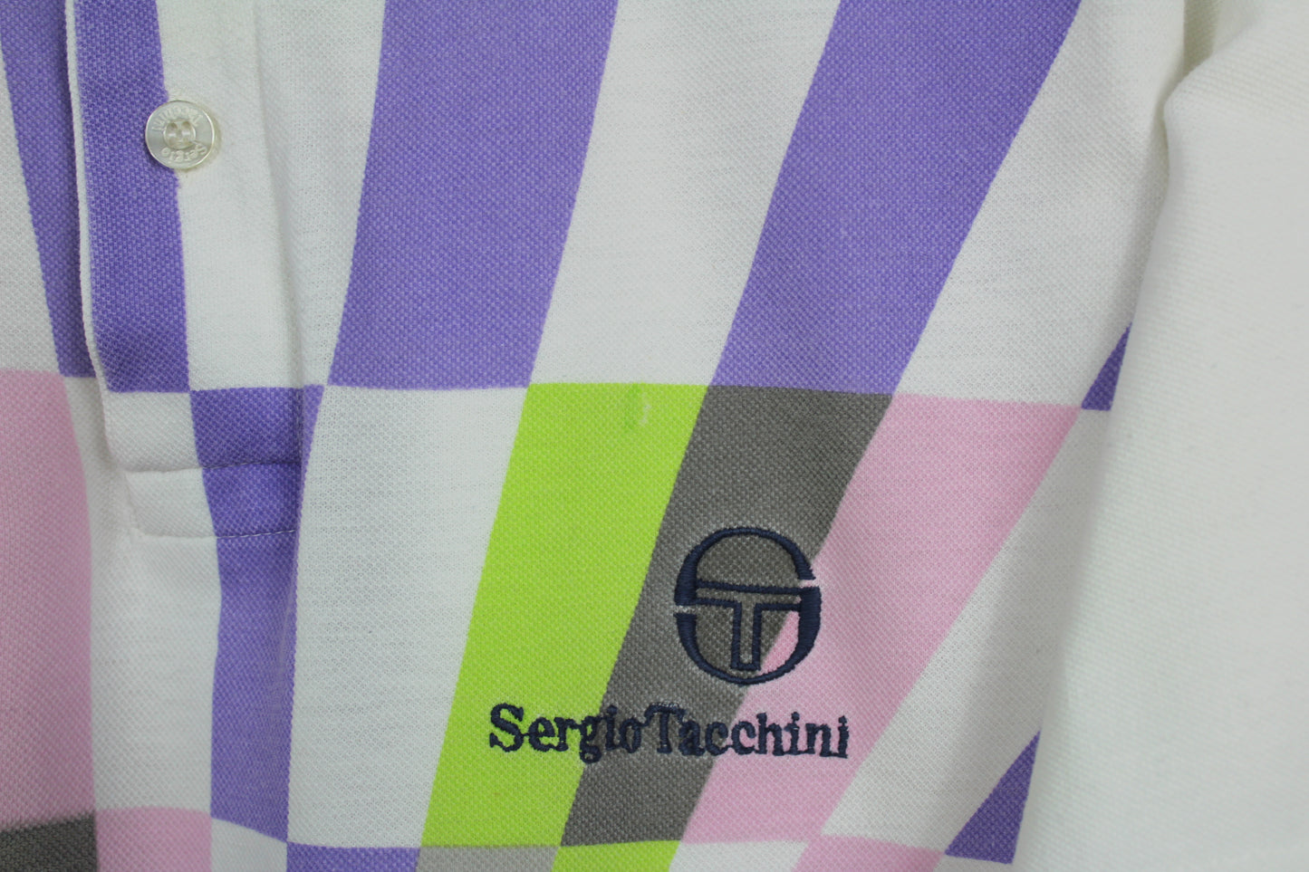 SERGIO TACCHINI 90'S VINTAGE CAMPORESE TENNIS POLO SHIRT LARGE