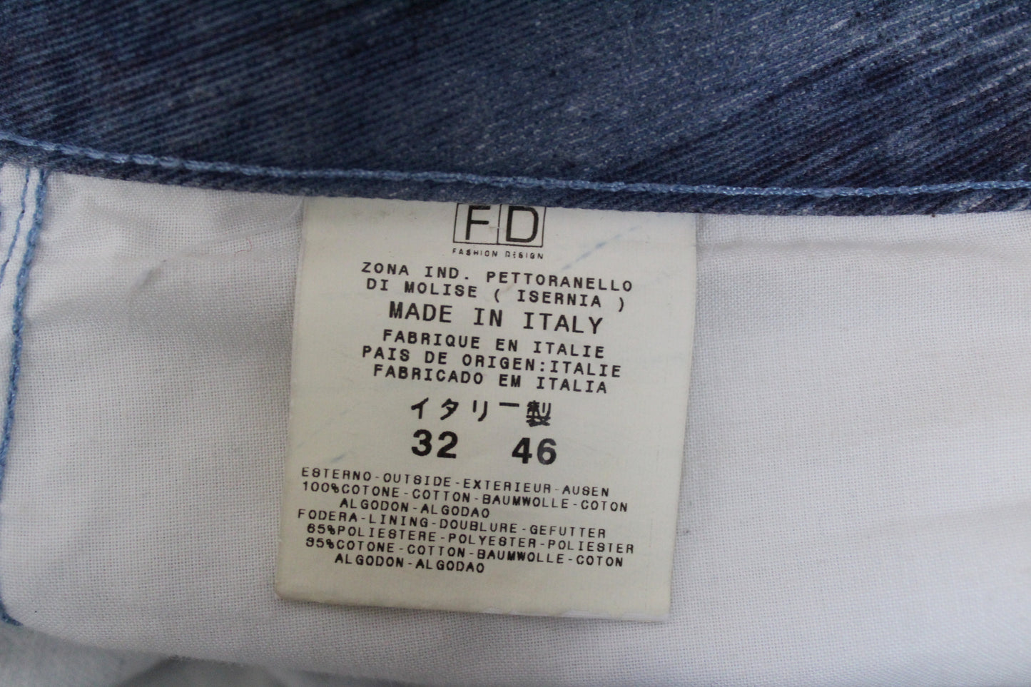 JUST CAVALLI VINTAGE BLUE SNAKE PRINT BOOT CUT JEANS W 30" x L 30"