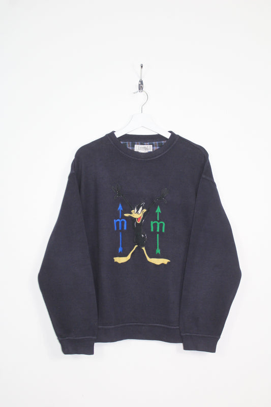 JC DE CASTELBAJAC 90'S VINTAGE DUFFY DUCK SCENE CORDUROY SWEATSHIRT LARGE