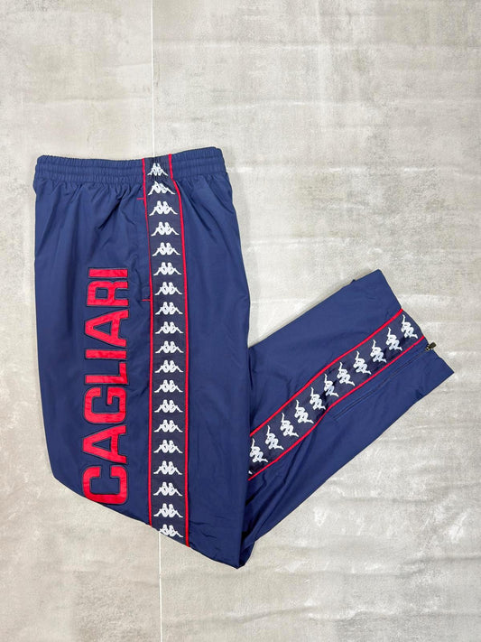 KAPPA CAGLIARI 2014-15 TRACKSUIT BOTTOMS XL