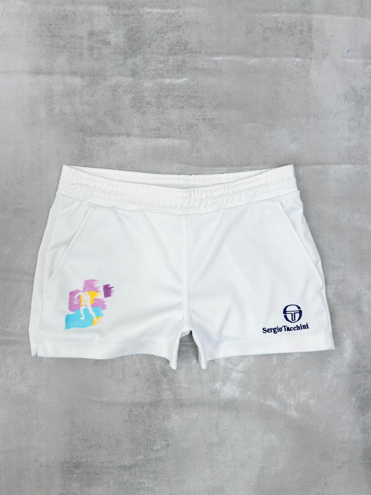 SERGIO TACCHINI 90'S VINTAGE PAT CASH TENNIS SHORTS MEDIUM