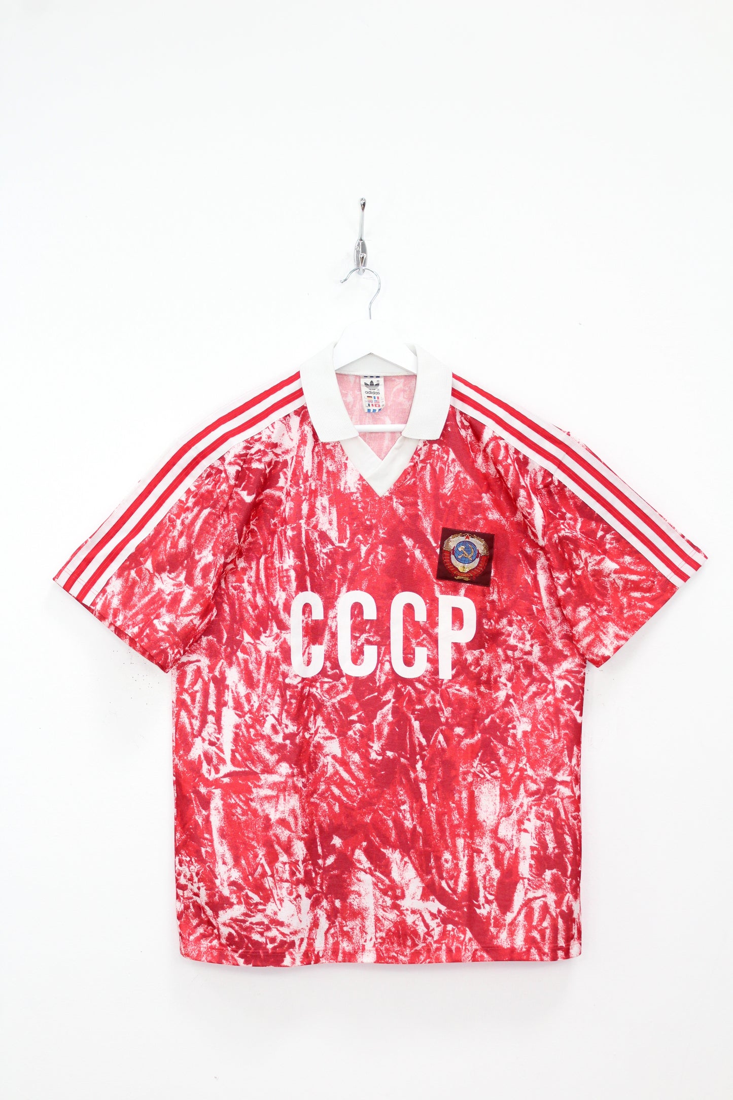 VINTAGE SOVIET UNION 1989-91 ADIDAS HOME FOOTBALL SHIRT LARGE