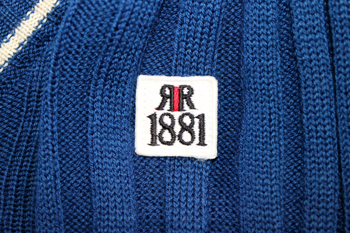 CERRUTI 1881 80'S VINTAGE JIMMY CONNORS 1982 TENNIS WOOL CARDIGAN LARGE