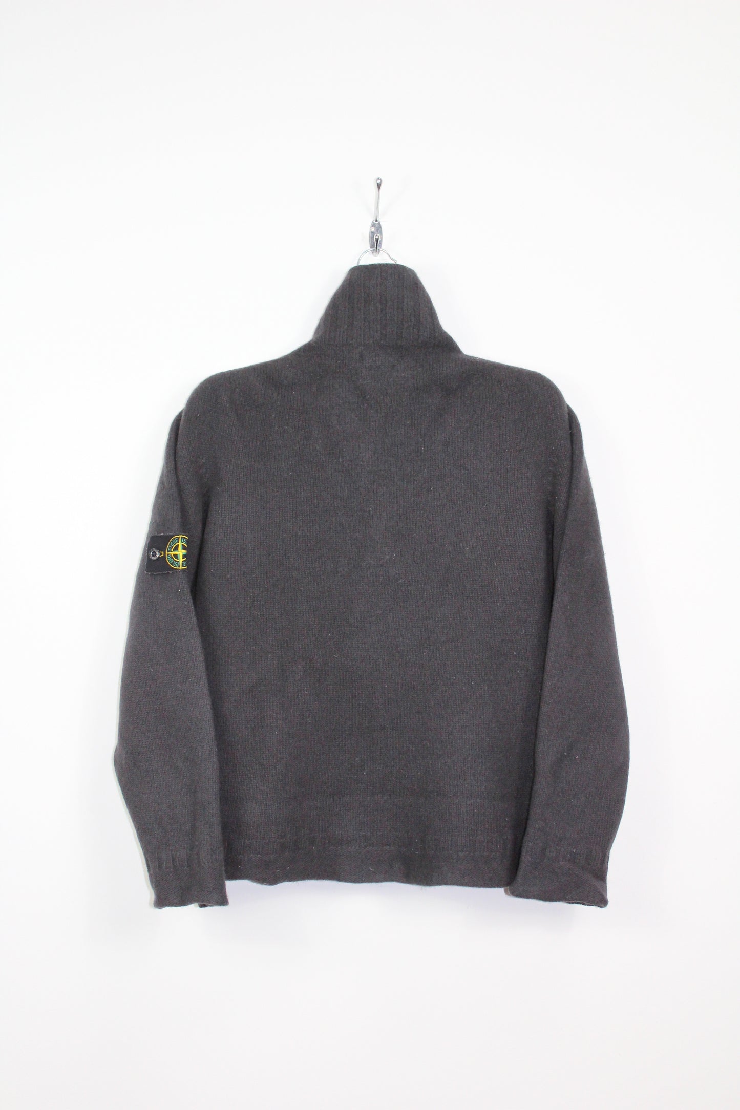 STONE ISLAND AW 2002 1/4 ZIP UP WOOL SWEATSHIRT MEDIUM