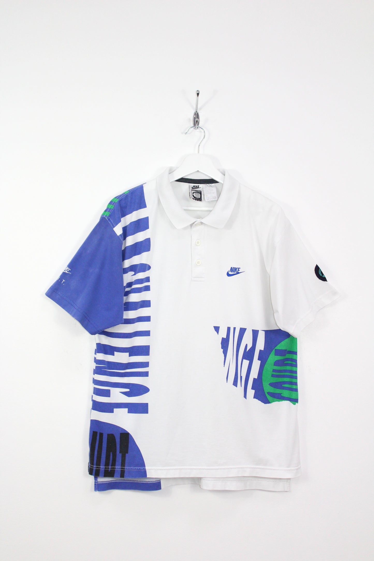 NIKE CHALLENGE COURT 90'S VINTAGE AGASSI 1993 TENNIS POLO SHIRT MEDIUM