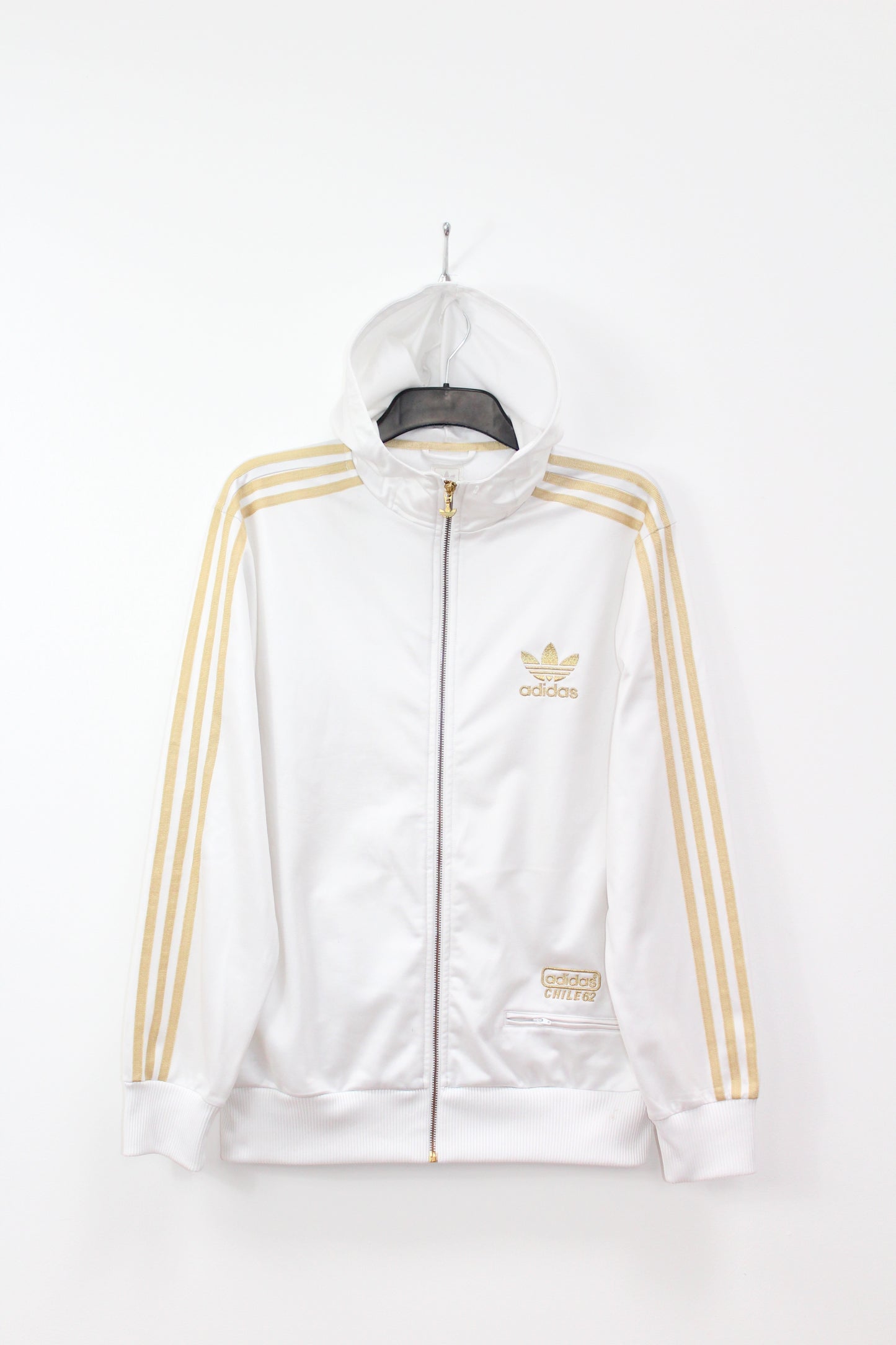 ADIDAS CHILE 62 SHINY SUPERSTAR HOODIE TRACKSUIT TOP JACKET MEDIUM