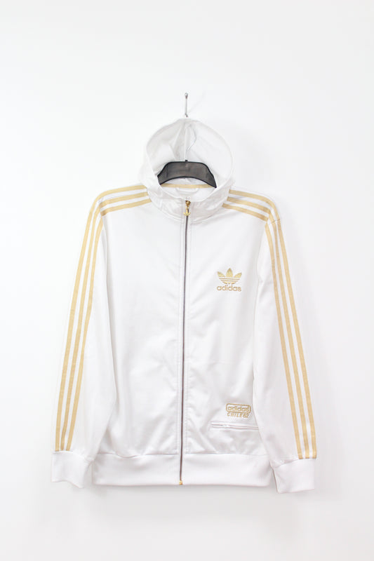 ADIDAS CHILE 62 SHINY SUPERSTAR HOODIE TRACKSUIT TOP JACKET MEDIUM