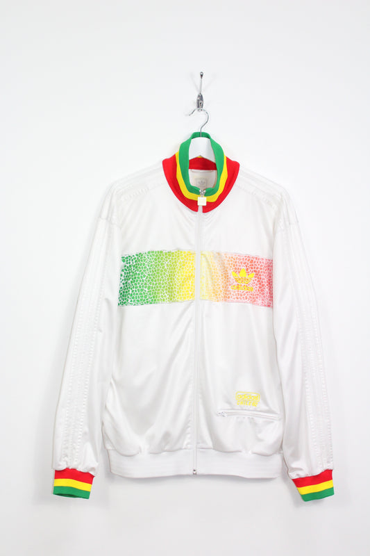 ADIDAS CHILE 62 SHINY SUPERSTAR RASTA TRACKSUIT TOP JACKET LARGE