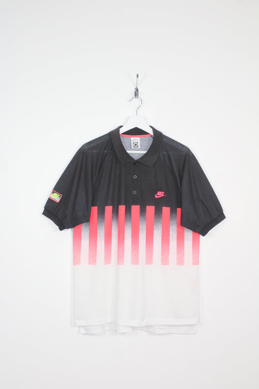 NIKE 90'S VINATGE AGASSI CHALLENGE COURT 1990 TENNIS POLO SHIRT LARGE