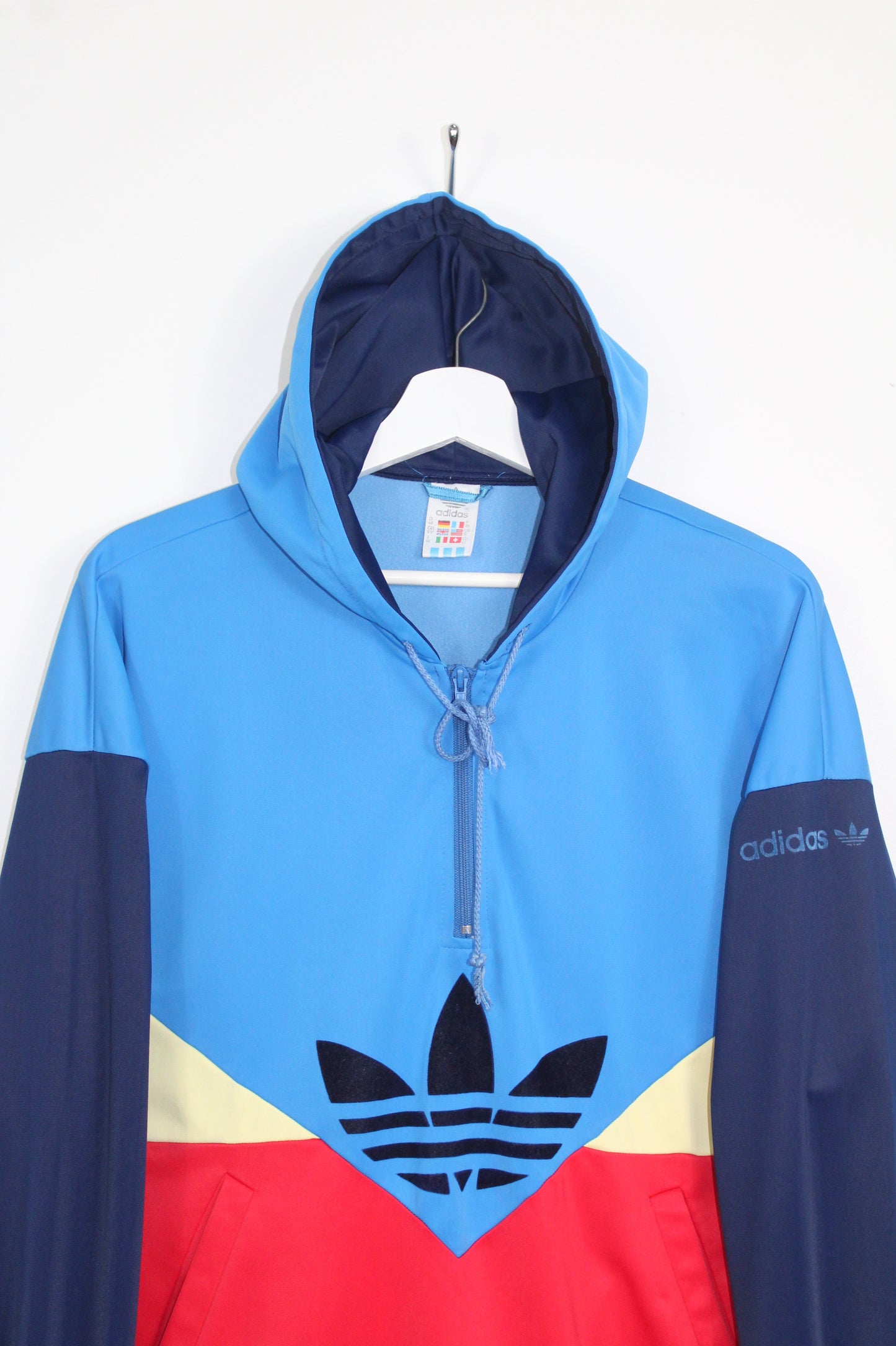 ADIDAS 80'S VINTAGE COLORADO HOODIE TRACKSUIT TOP JACKET MEDIUM