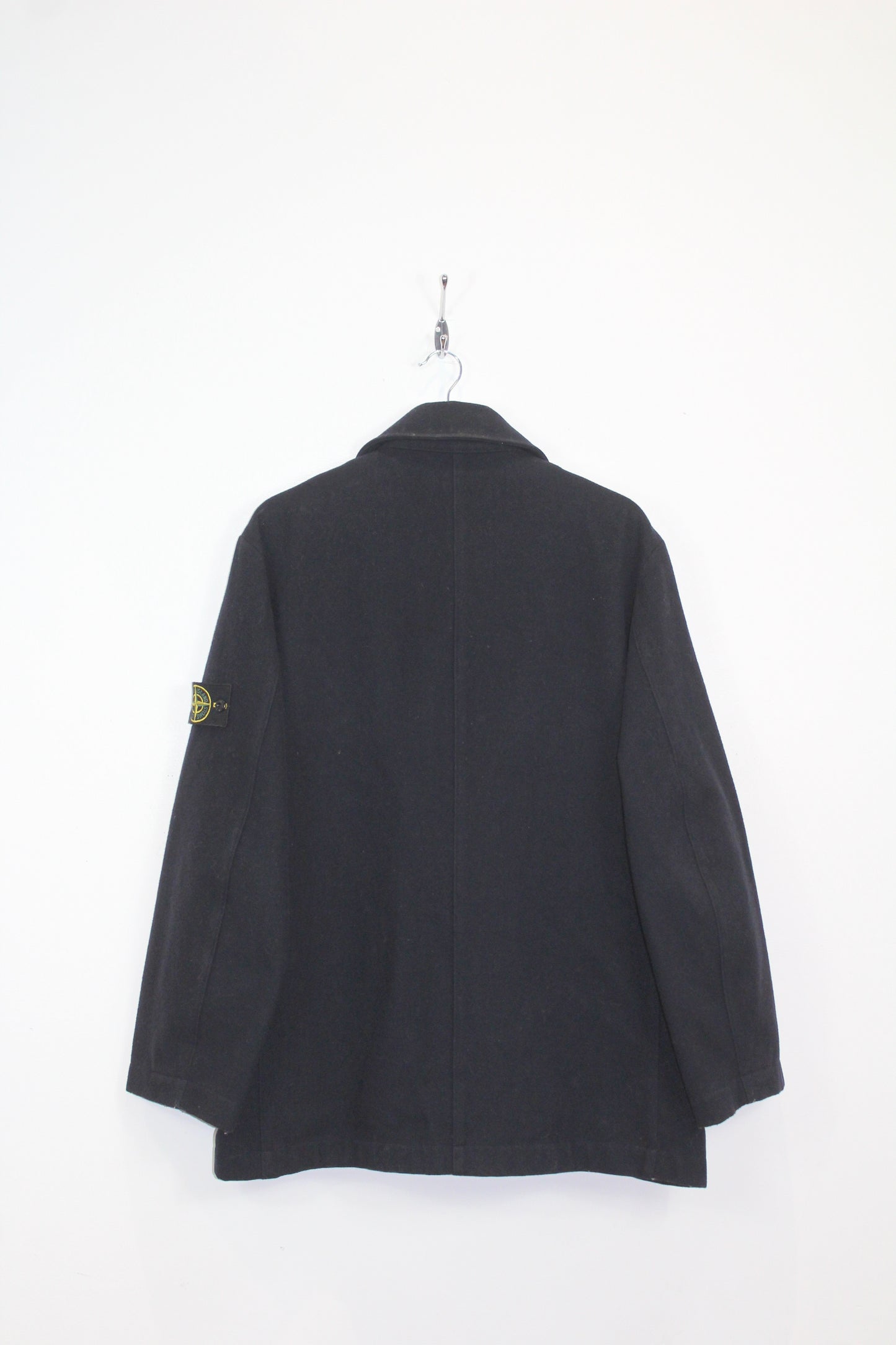 VINTAGE STONE ISLAND AW 1999 DOUBLE BREASTED WOOL PEA COAT MEDIUM