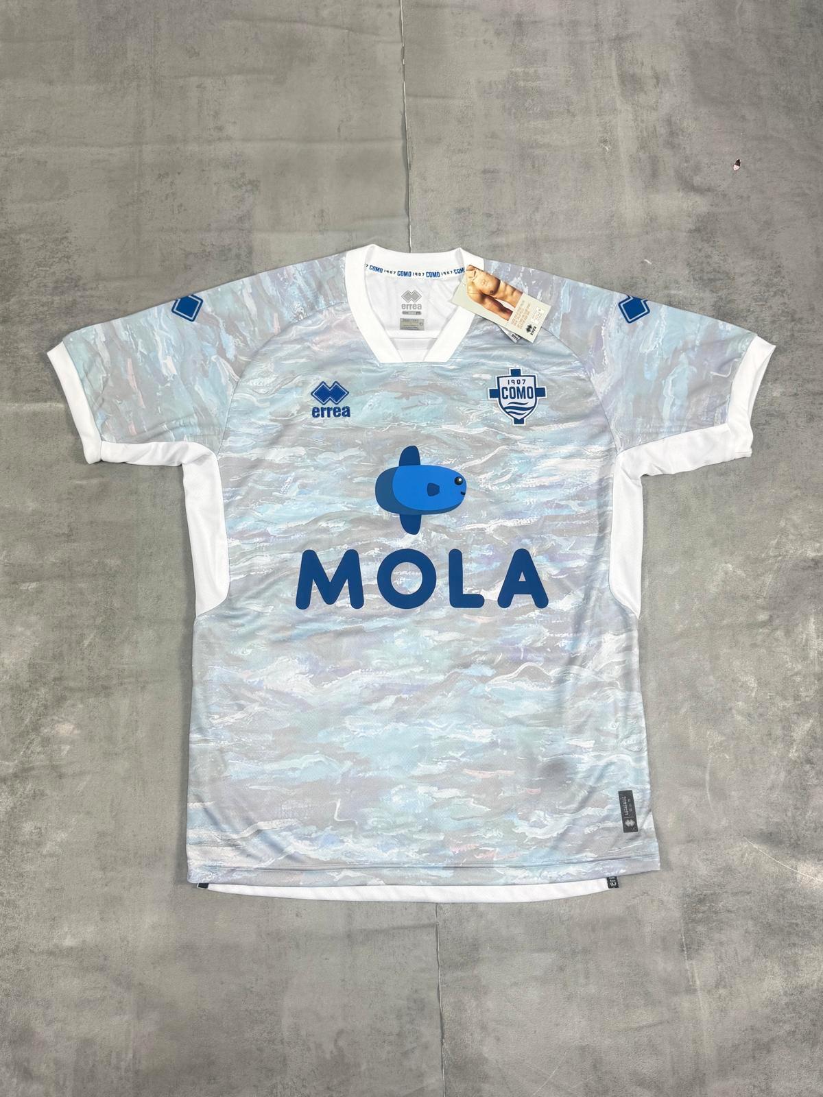 COMO 2022-23 ERREA AWAY FOOTBALL SHIRT MEDIUM