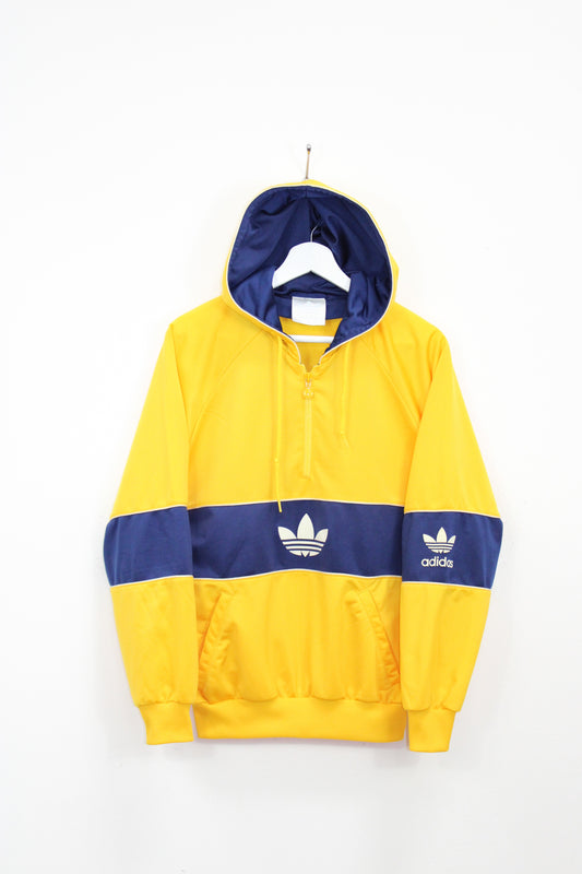 ADIDAS 80'S VINTAGE COLORADO HOODIE TRACKSUIT TOP JACKET SMALL