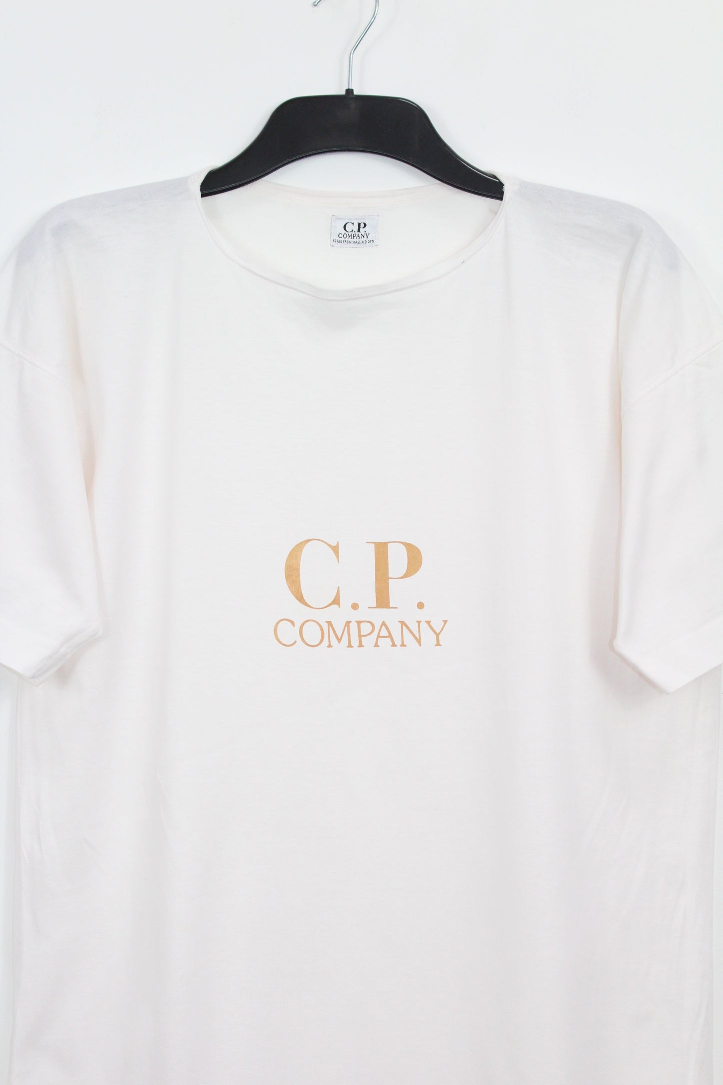 CP COMPANY IDEAS FROM MASSIMO OSTI 80'S VINTAGE SPELL OUT T-SHIRT MEDIUM