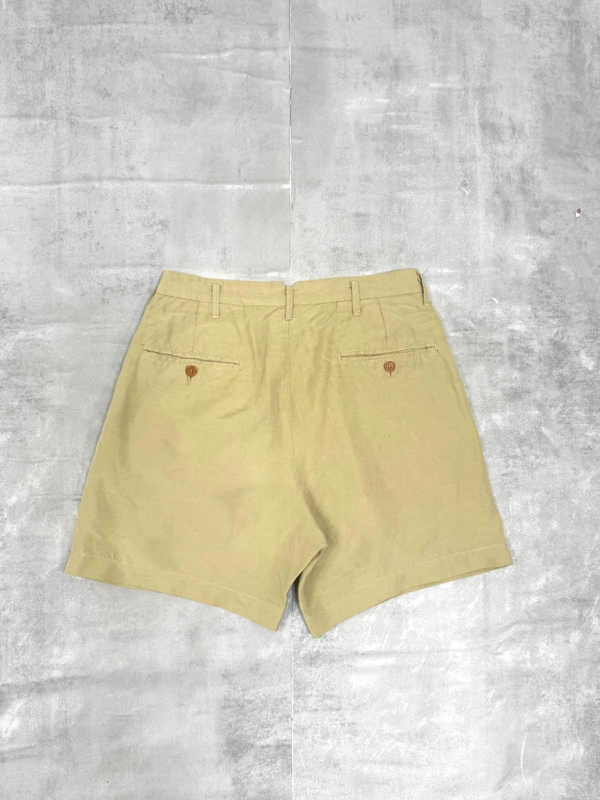 C.P. COMPANY IDEAS MASSIMO OSTI 80'S VINTAGE LINO FLAX CHINO SHORTS MEDIUM
