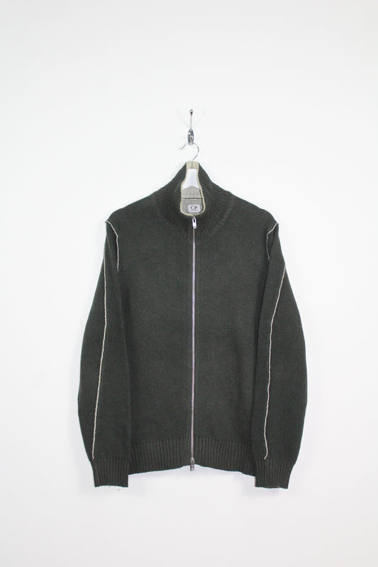 CP COMPANY AW 2006 FULL ZIP RIBBED WOOL JUMPER MEDIUM