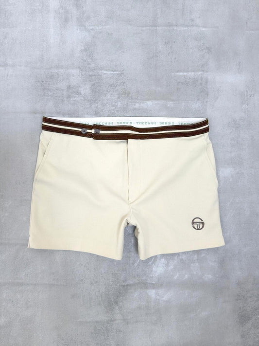 SERGIO TACCHINI 80'S VINTAGE DYER THE BUSINESS TENNIS SHORTS LARGE