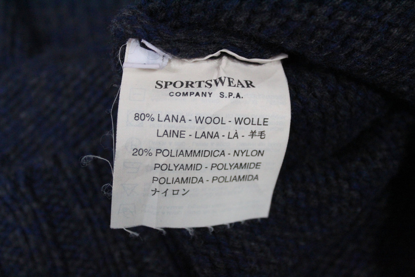 VINTAGE CP COMPANY AW 1998 MELANGE KNIT WOOL JUMPER LARGE