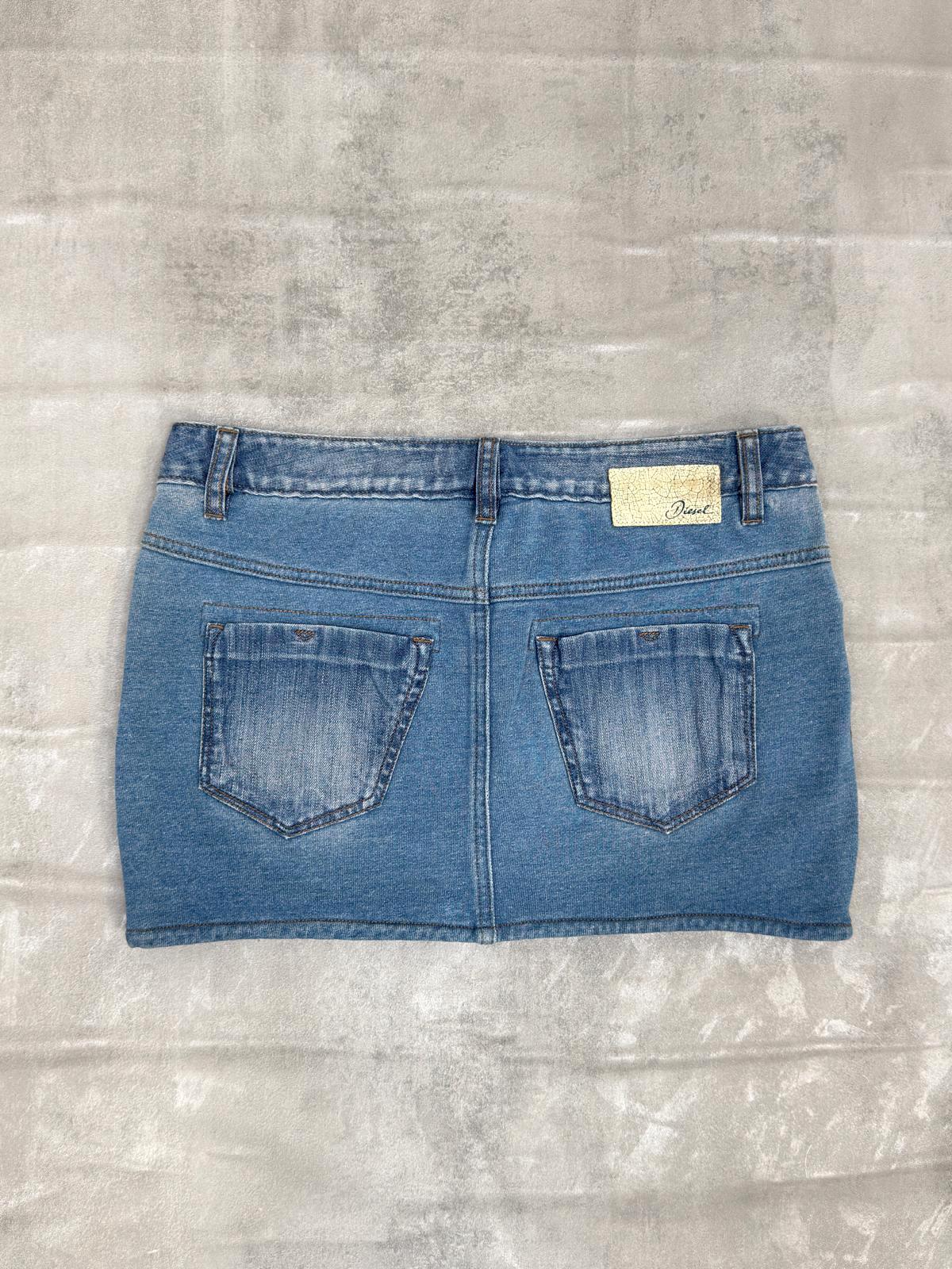 VINTAGE Y2K DIESEL DENIM MINI SKIRT W 32"