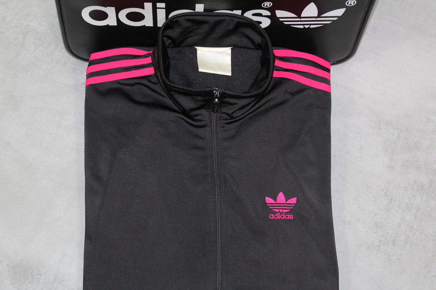 ADIDAS FIREBIRD 80'S VINTAGE TRACKSUIT TOP JACKET D6 LARGE