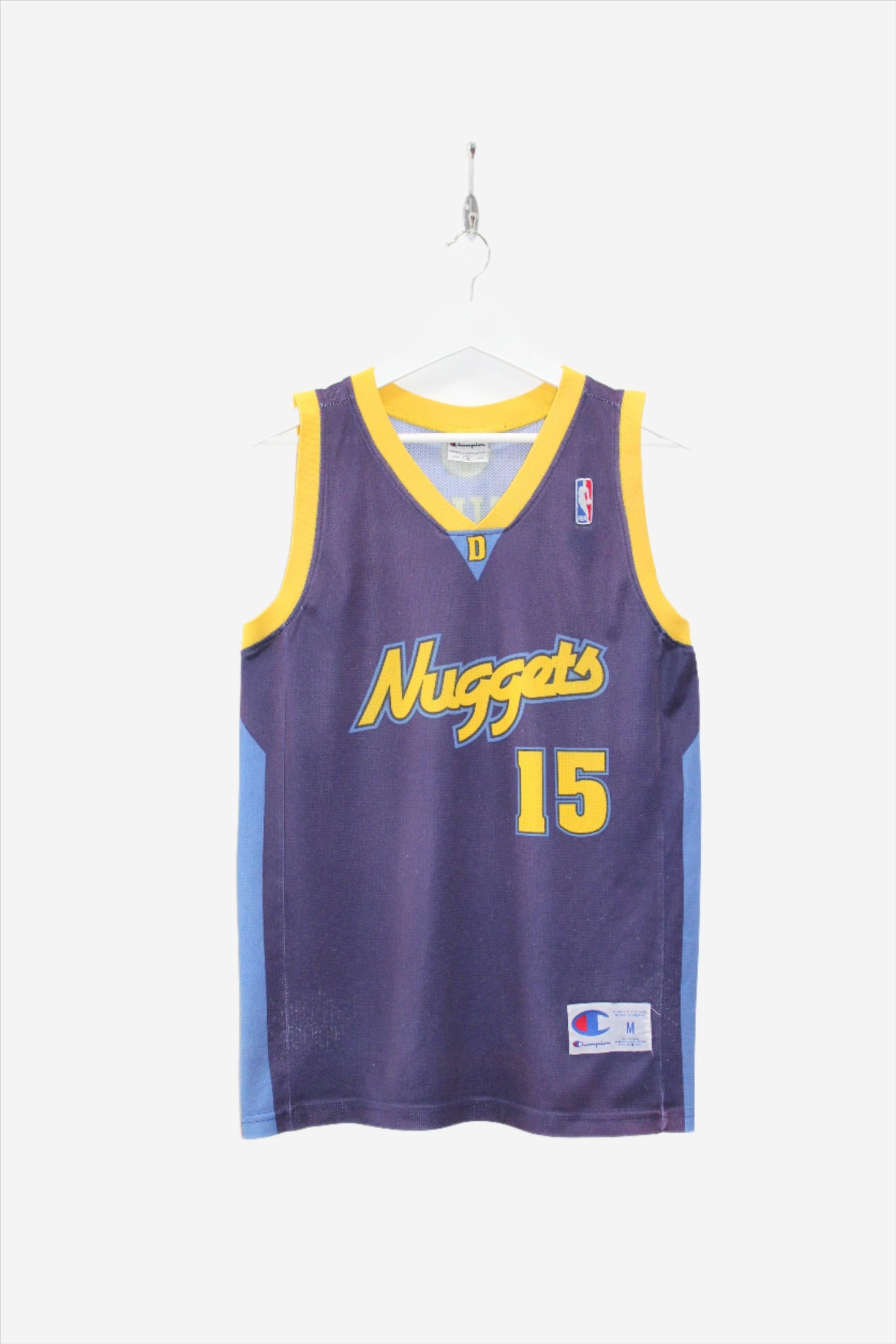 CHAMPION VINTAGE DENVER NUGGETS 2006 #15 ANTHONY NBA JERSEY MEDIUM