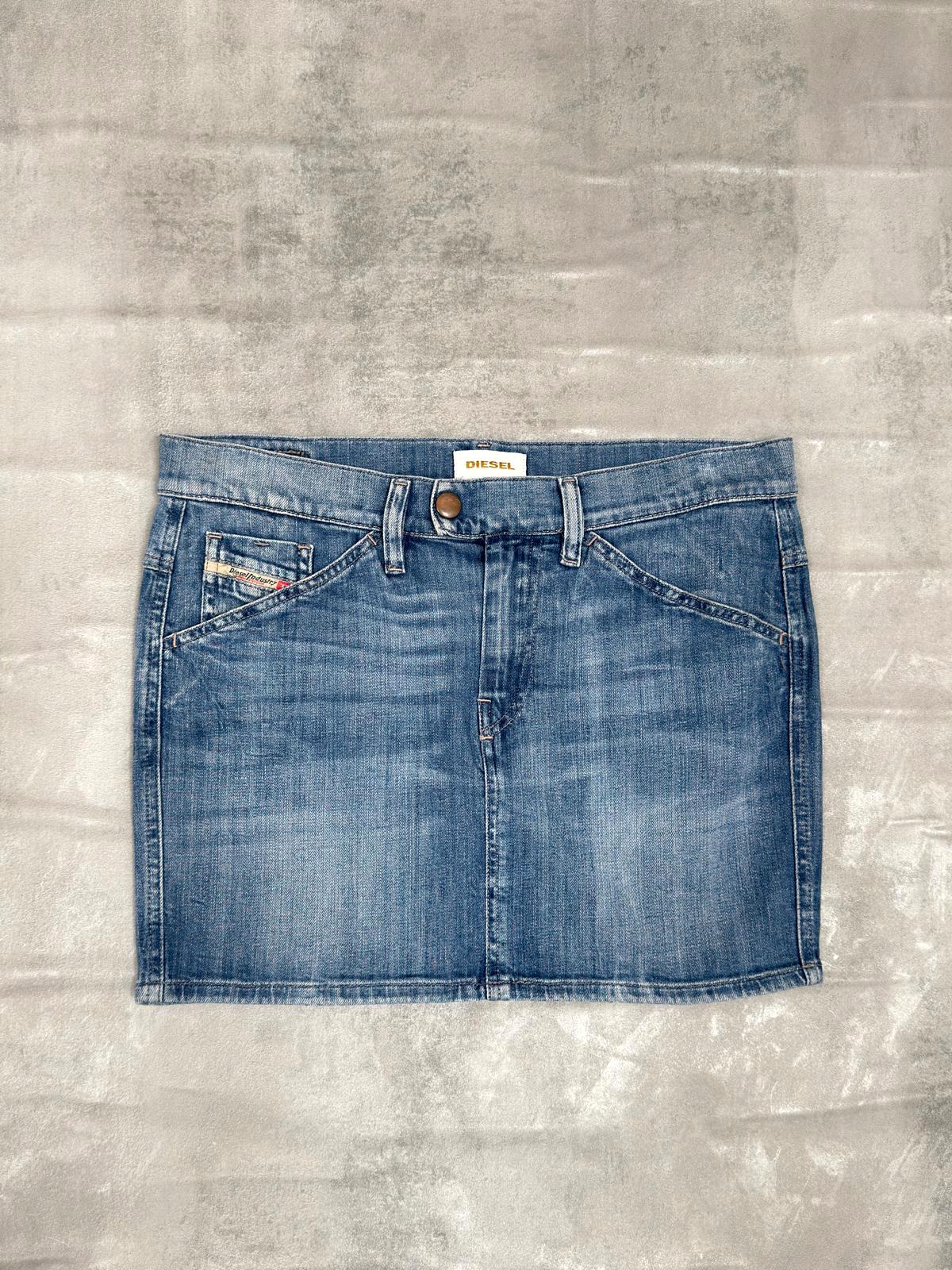 VINTAGE Y2K DIESEL DENIM MINI SKIRT W 32"
