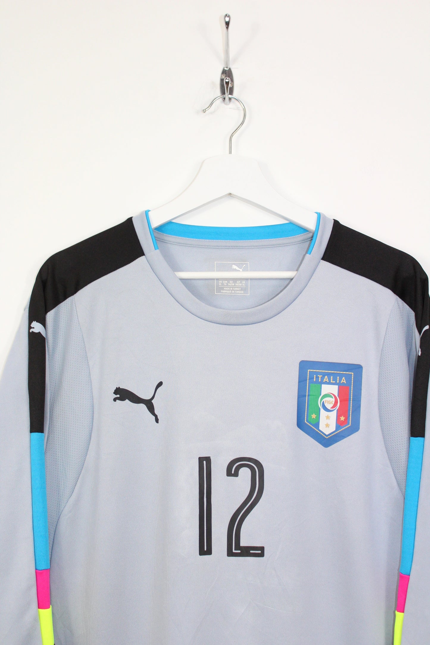 ITALY EURO 2016 PUMA LONG SLEEVES GOALKEEPER SHIRT DONNARUMMA #12 XL