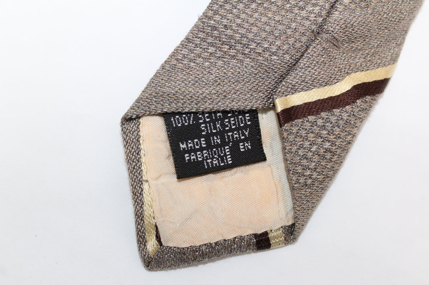 VINTAGE DOLCE & GABBANA PEEK A BOO PIN UP STRIPE PATTERN SILK TIE